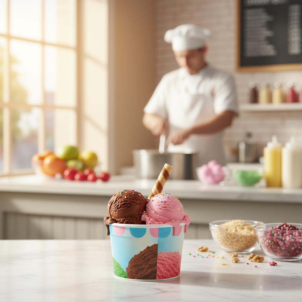 Disposable Ice-Cream Cup 80 ml (50 pcs)