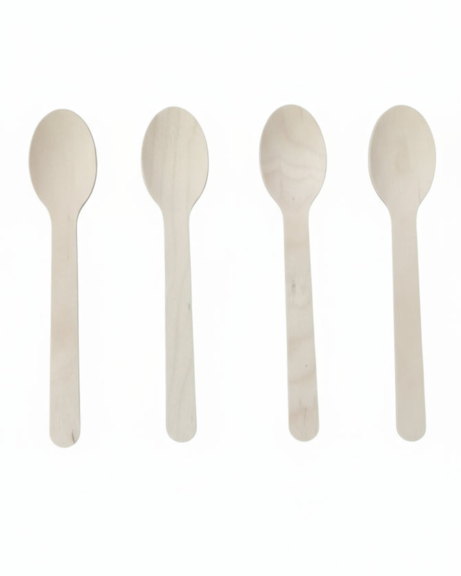 Disposable Wooden Spoon (100 pcs)