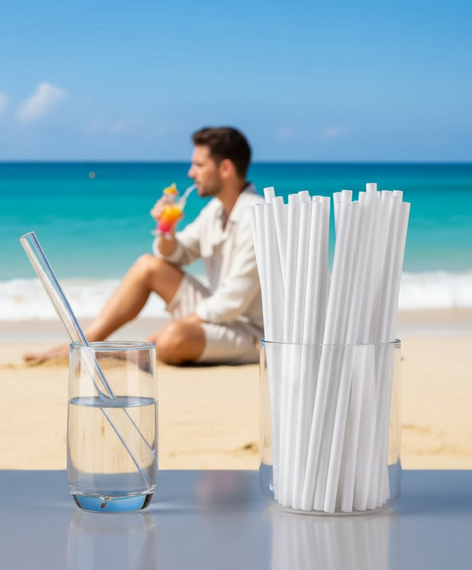 Disposable Plastic Drinking Straw (100 pcs)