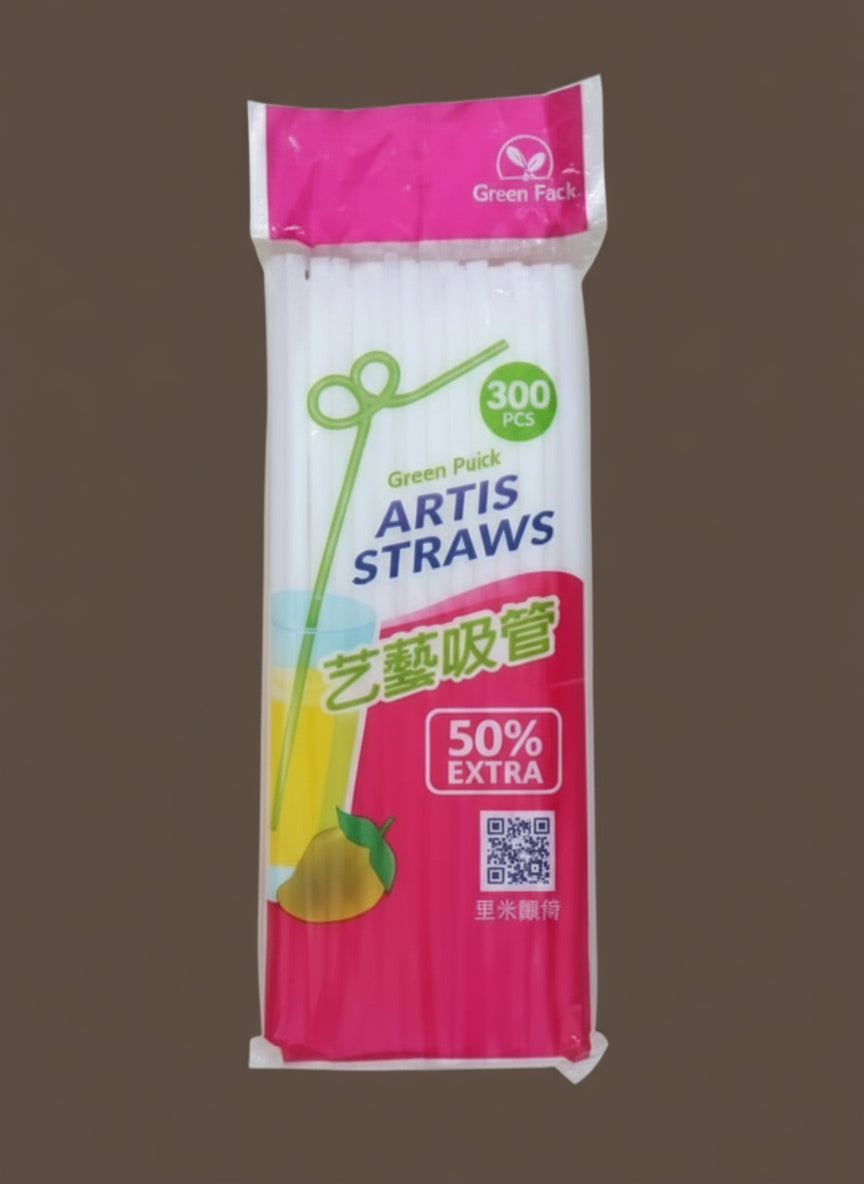 Artis Straws White Color (50 pcs)