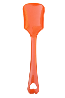 Mini Plastic Spoon Orange Color (100 pcs)
