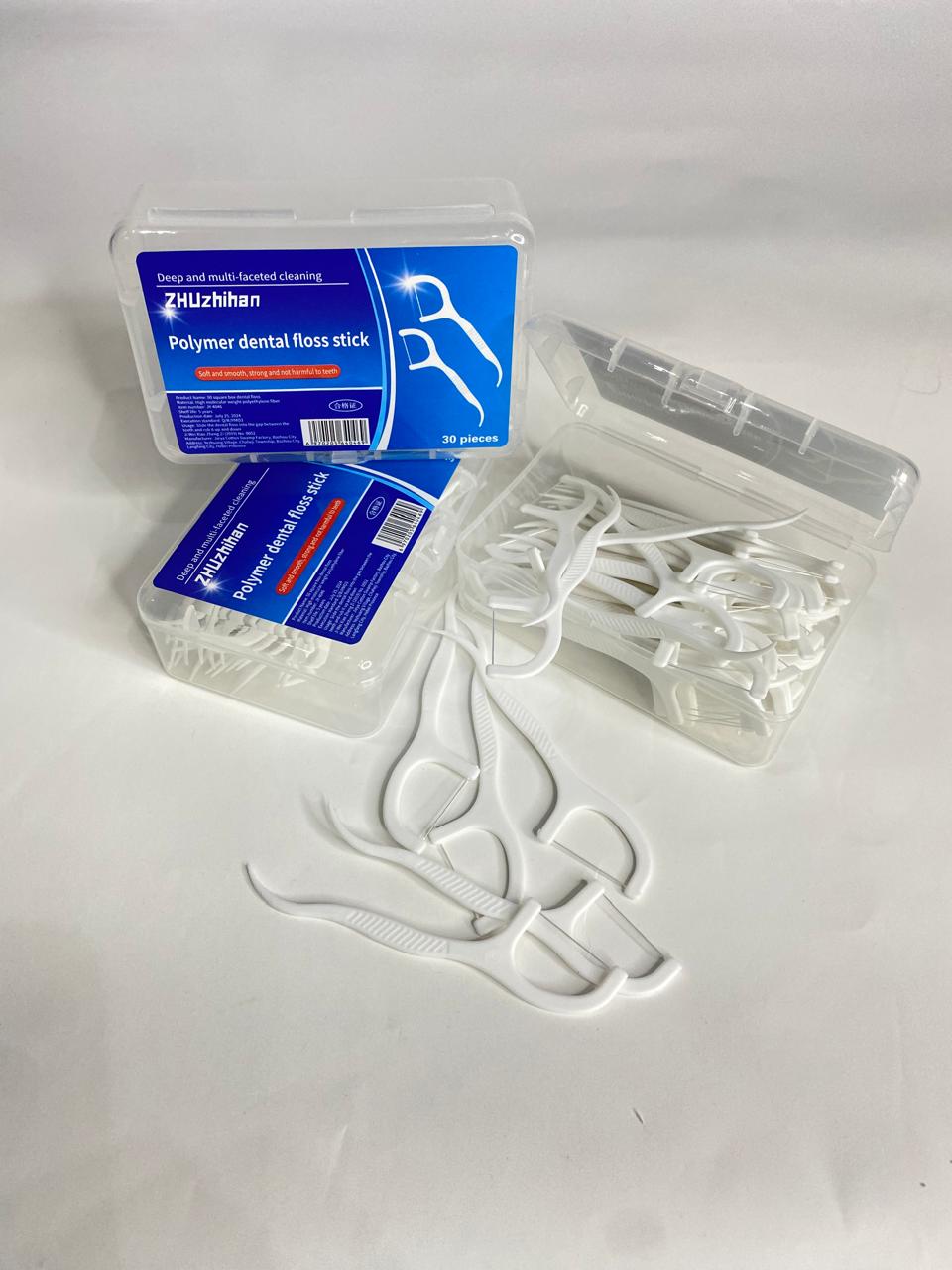 Polymer Dental Floss Sticks (Pack of 2)