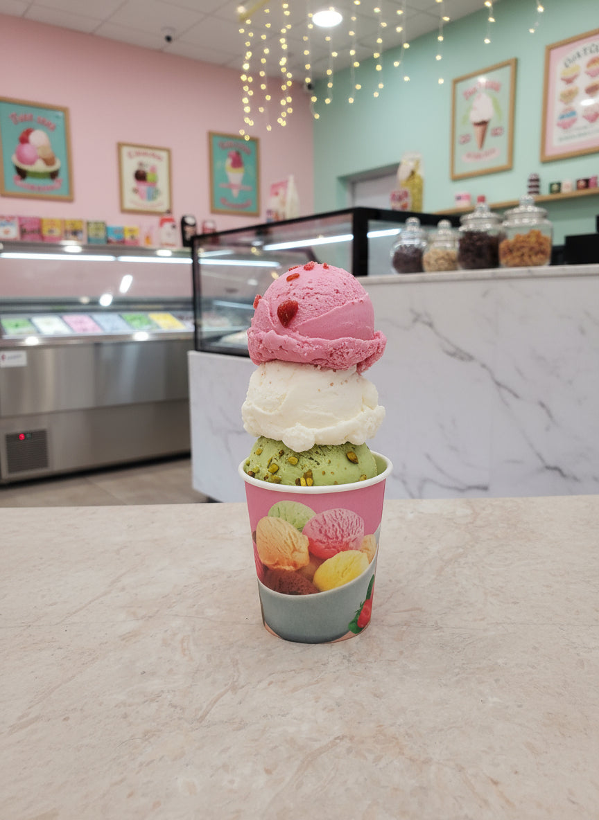 Disposable Ice Cream Cup 140 ml (50 pcs)