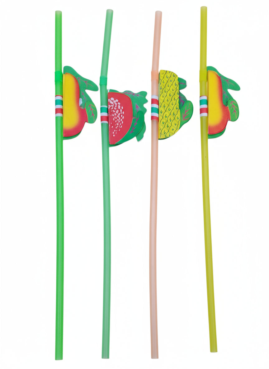 Tropical Fruit Drinking Straws (50 pcs)