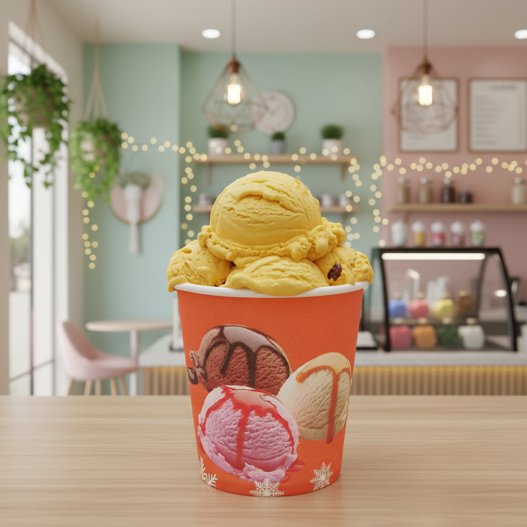 Disposable Ice Cream Cup 120 ml (Pack of 50)