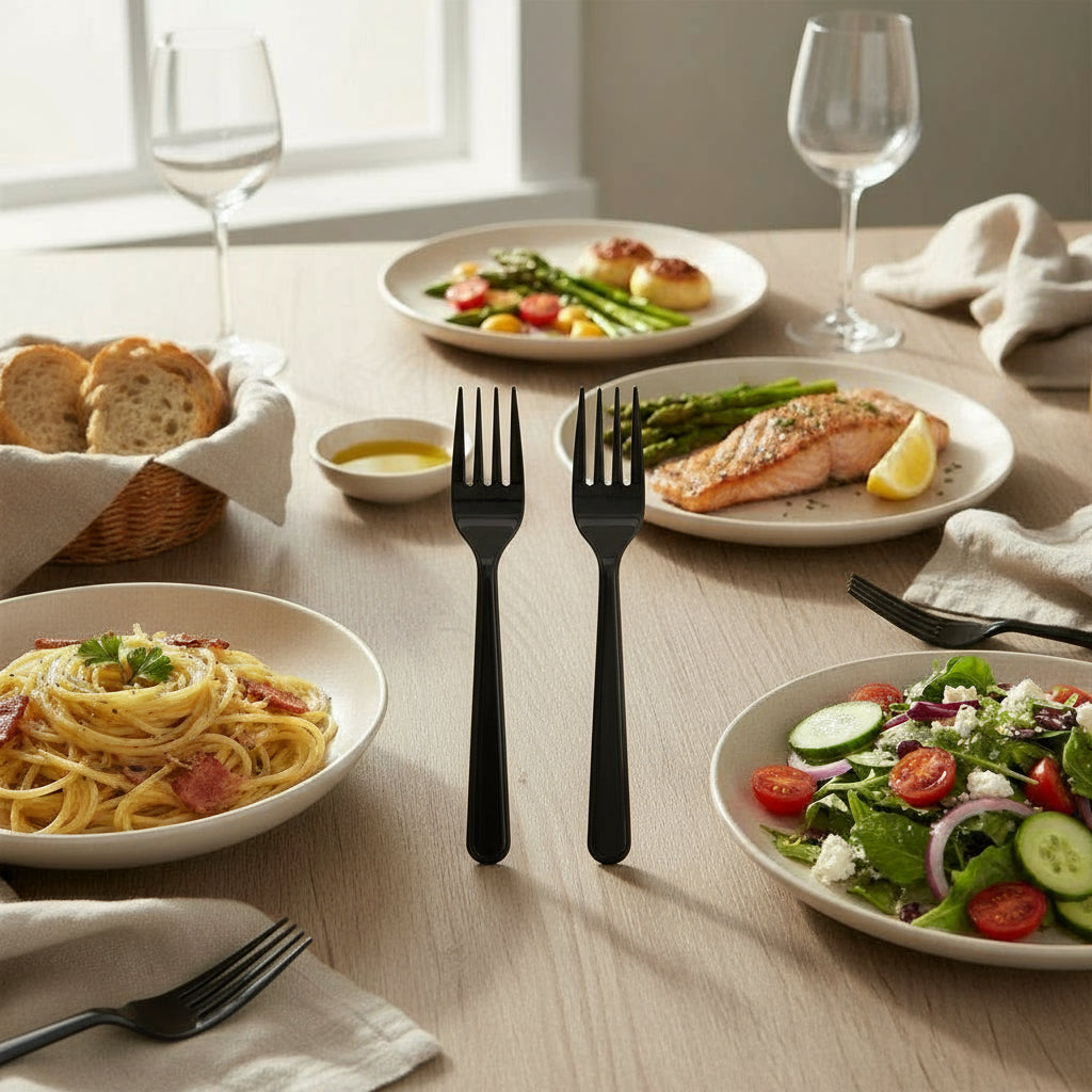 Disposable Plastic Forks  (100 pcs)