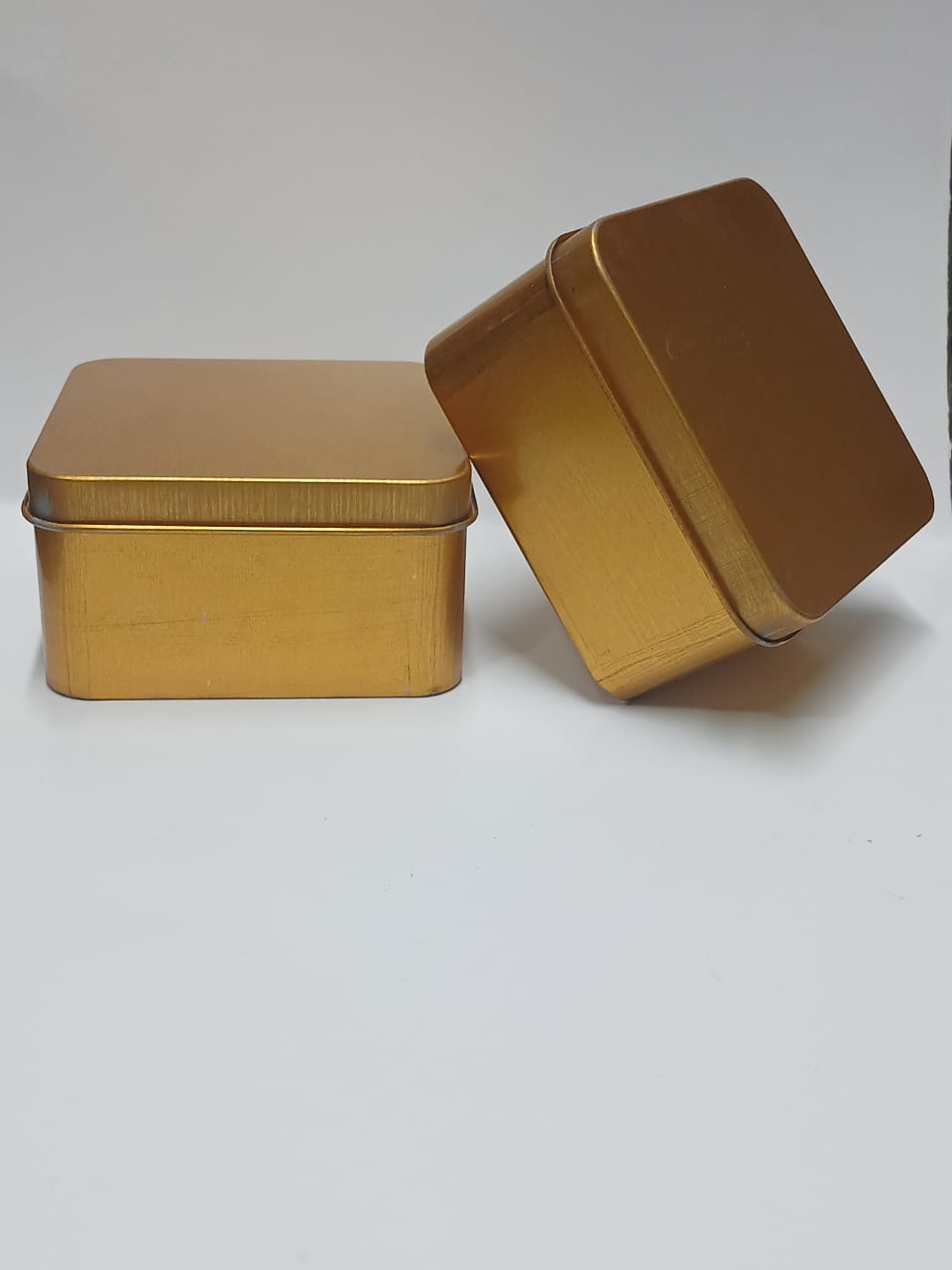 Gold-Colored Tin Boxes